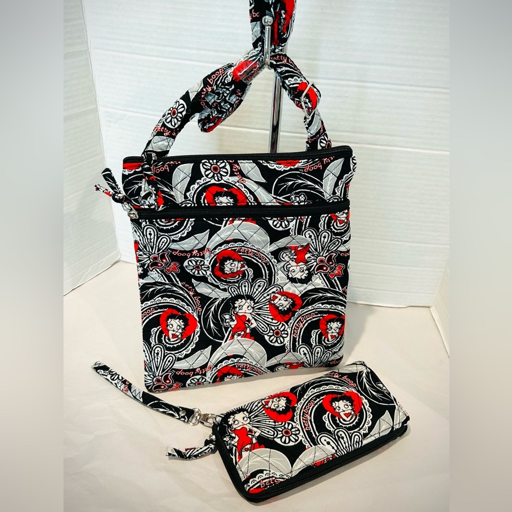 Betty boop bag & zipper wallet, new without tags